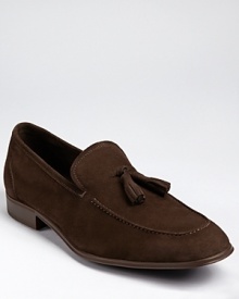 Striking in its soft suede and tassels, this dress loafer captures your look in one easy step.