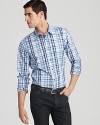 HUGO Elisha Plaid Sport Shirt - Slim Fit