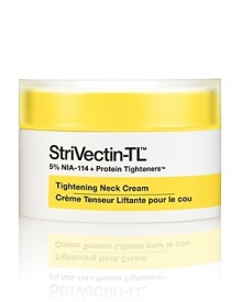 All-NEW! Powerful neck and face lift clinically-proven to tighten, firm, and return youthful contour. Our exclusive Three-Tiered Technology works from within, first tightening your skins surface, then fortifying the skin matrix. Finally, our patented NIA-114™ strengthens skins ability to hold natural collagen. So skin looks lifted, firmer more youthful. The All-NEW powerful neck lift! The exclusive technology, texture, and results of the Tightening Neck Cream tightens, firms and returns youthful neck and jawline contour.