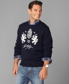 With a design bordering on regal, this Tommy Hilfiger sweater will stake its claim on your winter wardrobe.