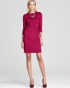 Seamed paneling lends chic structure to this office-perfect ponte dress from Nanette Lepore.