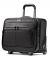 Born to be in business! An ultra-lightweight design packs in all of your every day essentials with a padded laptop compartment, a spacious center opening for clothes & overnight necessities and multiple stash pockets for must-have accessories. The sleek & streamlined case is constructed to fit under most airline seats for easy-access in flight. 10-year warranty.