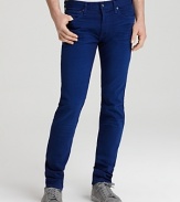 Spurr Slim Fit Denim Jeans in Cobalt Blue