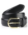 Classic perfection. This Club Room leather belt is equally dapper with jeans or a suit.