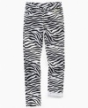 Go wild with these zebra print capri pants from Baby Phat.