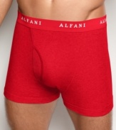 Best basic, all around: A four-pack wardrobe of boxer briefs from Alfani made of 100 percent cotton for softness and durability.