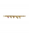 Bring vacation-ready chic to your wrist with this gold-tone charm tropical bracelet from Juicy Couture - Gold-tone chain with jewel-embellished gold-tone tropical themed charms - Pair with a flirty sundress and espadrille wedges