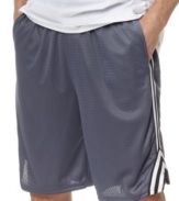 Infused with cool, sporty style, these mesh athletic shorts from Champion will inspire you to get in the game.