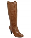 A smooth leather upper and a walkable heel make the Trisha dress boots by INC International Concepts a must-have pair.