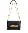 With a hint of ladylike sophistication, this ultra-chic day-to-night purse from Marc by Marc Jacobs will give your look an instant upgrade - Front flap with gold-toned logo bracelet chain detail, hidden magnetic snaps under flap, chain-link shoulder strap with leather padding - Wear with an elevated jeans-and-tee ensemble or with a casual cocktail look