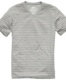 Follow the lines toward a sleek streamlined graphic tee from American Rag.