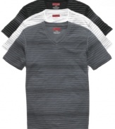 Elevate your everyday style with this stellar striped shirt from Alfani Red.