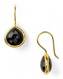 Make every look dazzle with Coralia Leets' petite onyx teardrops. These gemstones look effortless paired with slink knits or something cocktail dressier.