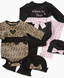 Fun and flashy prints add some flair to your baby's spice!