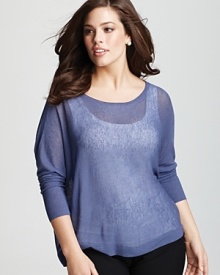 Eileen Fisher Plus Size Dolman Boxy Top