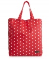 This tote-ally adorable tote by Jimeale is the perfect way to carry your necessities. A cute polka dot print decorates exterior while a spacious interior offers plenty of room.