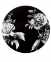 Subdued in shades of gray, the vivacious florals of Moonlit Garden dinnerware cover this sleek black accent plate with modern romance. In durable Lenox porcelain. Qualifies for Rebate