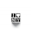 Celebrate your love for the big apple with this adorable I Love New York bead crafted in sterling silver. Donatella is a playful collection of charm bracelets and necklaces that can be personalized to suit your style! Available exclusively at Macy's.