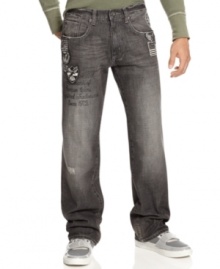 These Ecko Unltd jeans will replace your boring blues with patched up style.