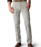 In addition to the famous DOCKERS fit, these khakis were designed to be wrinkle free. This means you go to work looking sharp as a tack without having to take out your ironing board. Throw them on straight from a suitcase, drawer or dryer for an updated look that never goes out of style