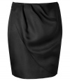 A contemporary take on this must-have style, Viktor & Rolfs draped woven silk skirt is a chic modern staple with endless pairing possibilities - Asymmetrical draped front, side slit pockets, hidden side zip, structural woven silk - Tailored fit - Wear with a silk top, blazer and heels