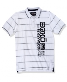 Step it up. Get casual style points with this crisp polo shirt from Ecko Unlimited.