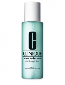 Gentle, medicated formula exfoliates to clear dead surface cells, reduces excess oil that can lead to breakouts. Unclogs pores. Oil-absorbing powders eliminate shine. Soothes irritation, redness. HOW TO USE: SHAKE WELL. Using a cotton ball, sweep over face and throat, avoiding eye area. Use AM and PM after cleansing with Acne Solutions Cleansing Foam. If bothersome drying or peeling occurs, reduce usage. After acne clears, continue using for preventative care.