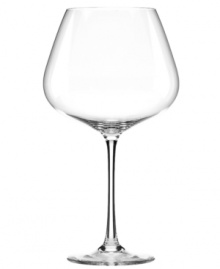 Inspired by the Tuscan appreciation for fine wine, these classic burgundy glasses are designed to emphasize the rich colors and sweet aromas of delicate reds. Dishwasher-safe crystal by Lenox adds to their appeal. Qualifies for Rebate