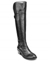 Smooth, sleek and stylish. The Bollo 2 tall riding boots by Vince Camuto offer a flattering silhouette and wide-calf design that complements any look and provides a comfortable fit.