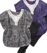 An adorable pairing for the fashionable set. Energie's tunic and legging combo makes stylish dressing a breeze.