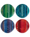 Make your table a masterpiece. Royal Doulton's Paolozzi accent plates are covered with vibrant graphic designs inspired by the work of Sir Eduardo Paolozzi, a pivotal figure in pop art history.