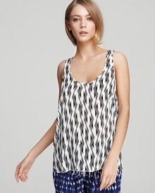 Thakoon Addition Tank - Geometric Print