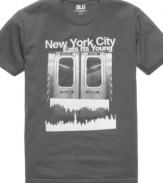 Get graphic. This T shirt from Swag Like Us gets the New York message across in plain black and white.