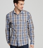 Michael Kors Maxwell Check 2-Pocket Sport Shirt - Slim Fit