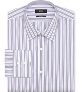 BOSS Black Gulio Stripe Dress Shirt - Classic Fit