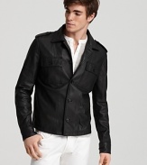 Spurr Military Leather Jacket