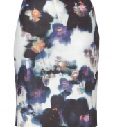 An artful print and a figure-hugging fit make this Paul Smith skirt a stylish must-have - Pencil silhouette, all-over floral print, concealed side zip closure with button detail - Wear with sheer stockings, a tie-neck blouse, and high heel ankle booties