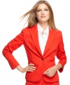 Make a chic statement in this colored Calvin Klein blazer -- pair it with the matching trousers for a bold, bright look!