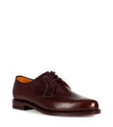 Luxe lace-ups in rich, reddish-brown leather from Ludwig Reiter, renown for classic Viennese styling and superior quality - Slightly rounded Derby shape and lacing, welted leather sole - Timeless choice for occasions from business to causal, suits to jeans