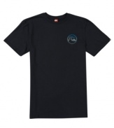 Catch the Quiksilver wave all weekend long in this cool, casual t shirt.