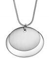 Simple in its sophistication, this pendant necklace from Charter Club shines with silver tones. Crafted in silver tone mixed metal. Approximate length: 16 inches + 2-inch extender. Approximate drop: 1-1/2 inches.