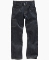 Kick back with the cool utility-inspired edge of these slim and straight carpenter jeans from Levi's.