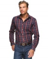 Change your everyday pattern with this seasonal plaid shirt from Argyleculture.