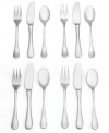 Bite-size cocktail favorites meet their match with the Lafayette party flatware set. Spreaders, cocktail forks and mini spoons featuring gently hammered handles help guests get a stylish grip on scrumptious (but often messy) treats.