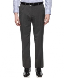 Outdo your everyday office look with these dress pants from Calvin Klein.