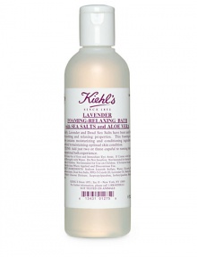 Lavender Foaming Relaxing Bath with Sea Salts and Aloe contains moisturizing and conditioning ingredients that are beneficial in maintaining optimal skin condition.  Soothing and relaxing  Not tested on animals  16.9 oz.