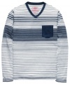 Never blend in. This striped shirt from American Rag is a quietly cool update on your fave basic.