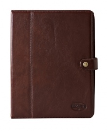 Take you travel media with you in style with this tablet case from Fossil in luxurious leather.