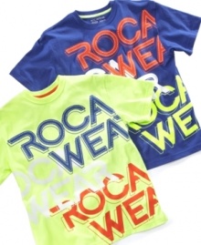 He'll make a statement with these brightly colored tees from Rocawear.