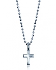 This cross pendant from Alex Woo is understated and spiritual -- complete with a cool chain in striking sterling silver.